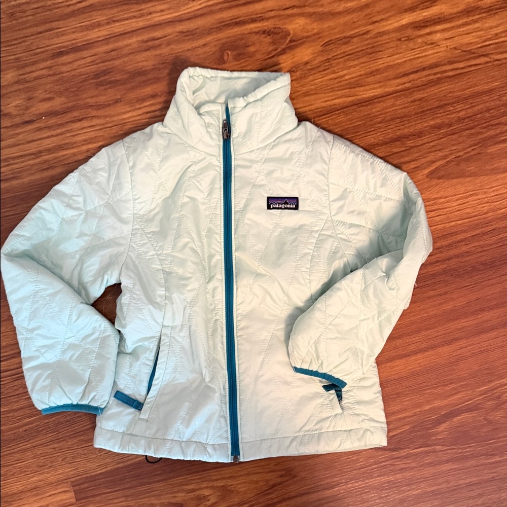 Patagonia Kids' Light Green Puffer Jacket